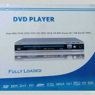 DVD-3611 DVD Player with multi-format support for DVDs, CDs, MP3s, and JPEGs in a compact design.